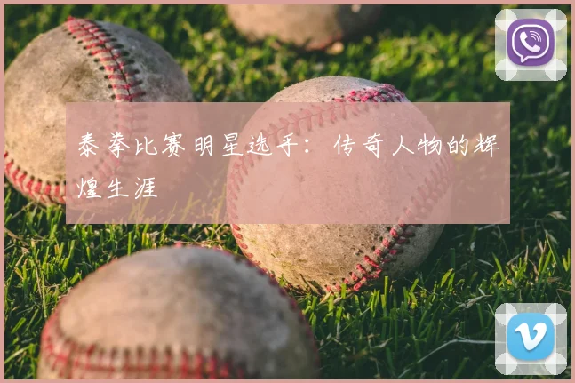 泰拳比赛明星选手：传奇人物的辉煌生涯